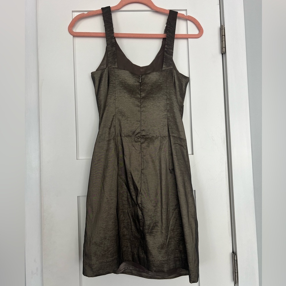 Jessica McClontick Party Dress Gunmetal Size 8 - Picture 3 of 8